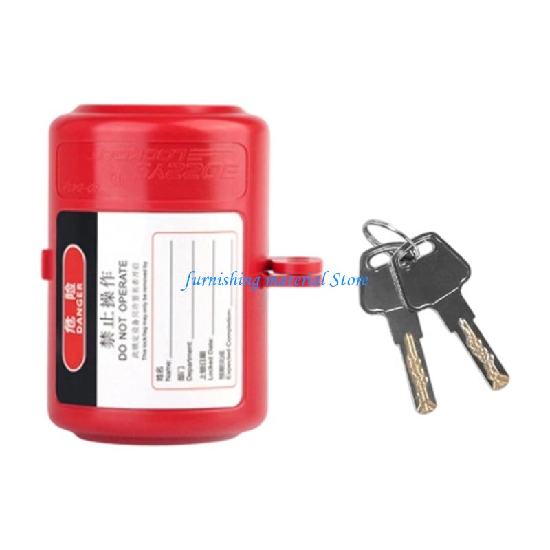 

Y5GD Plastic Lockout with Locking Label Industrial Household Plug Lock Easy to Use
