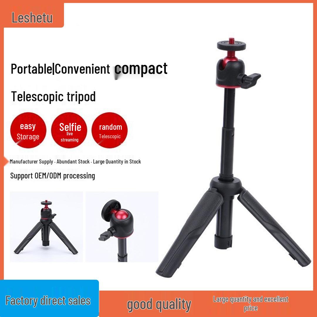 Leshetu Adjustable Desktop Tripod Stand for Video Shooting 10cm x 3cm x 3cm