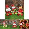 Christmas Plush Decorations With Snowman Santa Reindeer For Home Holiday Decor