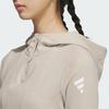 Adidas FW24 FUSTL W P HDY Sports Casual Hooded Pullover Sweatshirt Women Sweatshirt Light-Brown JM6210