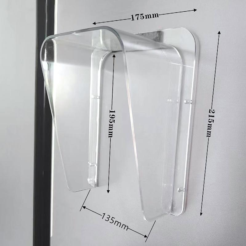 

Непромокаемый чехол Водонепроницаемый пластиковый чехол для защиты от дождя Защита для клавиатуры контроля доступа Дверной звонок Считыватель карт Солнцезащитный чехол прозрачный