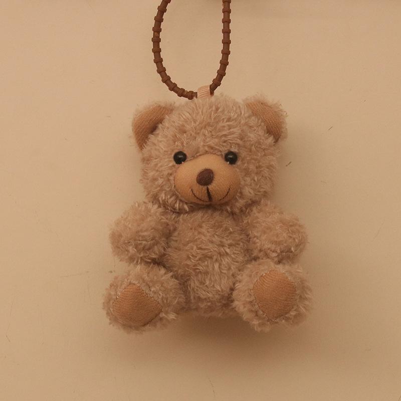 New Curly Bear Clothing Teddy Bear Doll Keychain Bag Pendant Creative Accessories Doll Doll