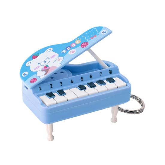 Kids Mini Electronic Piano Toy Music Interactive Portable Bag Decoration Hanging