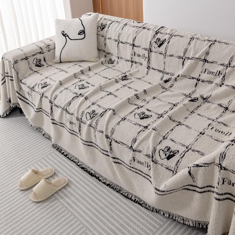 Sofa Cover Cloth Anti-Scratching Non-Stick Towel Cushion Plush Four Seasons Universal Cover Cover Machine Washable Full Covered