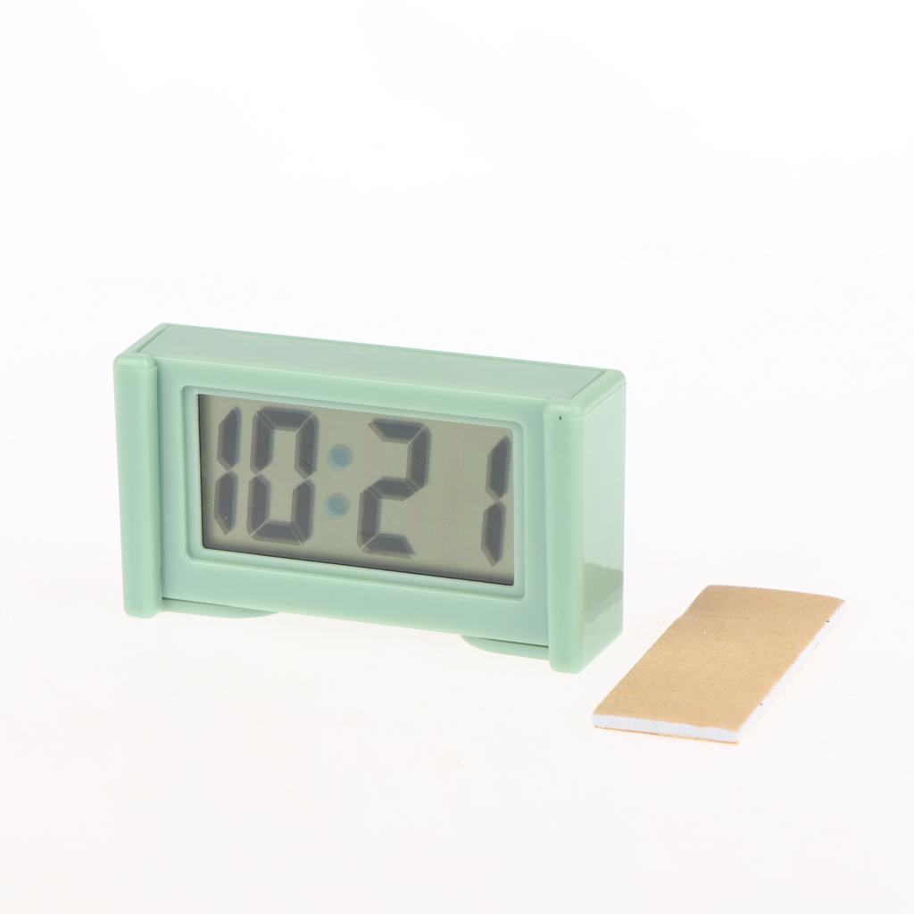 Mini Digital Clock Large Screen Car Dashboard Electronic Clock Self-Adhesive Mini Clock Car Clock For Truck Dashboard