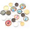 10pcs15/20/25mm Metal Round Cabochon Base Tray Bezels Blank Setting Supplies For Jewelry Making Findings DIY Bracelet Pendant
