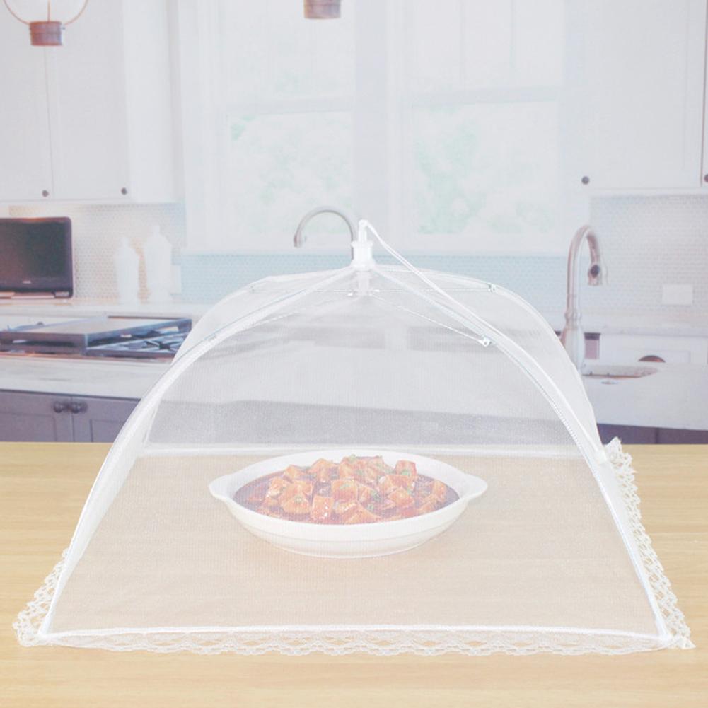 Large pop-up white mesh food cover tent - foldable and washable suitable for outdoor picnics barbecues and parties Accessaries