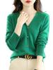Work Lightweight Perfect for Spring and Fall V.for.V Women's Cardigan, V-Neck, Simple, (Free Size, Green)
