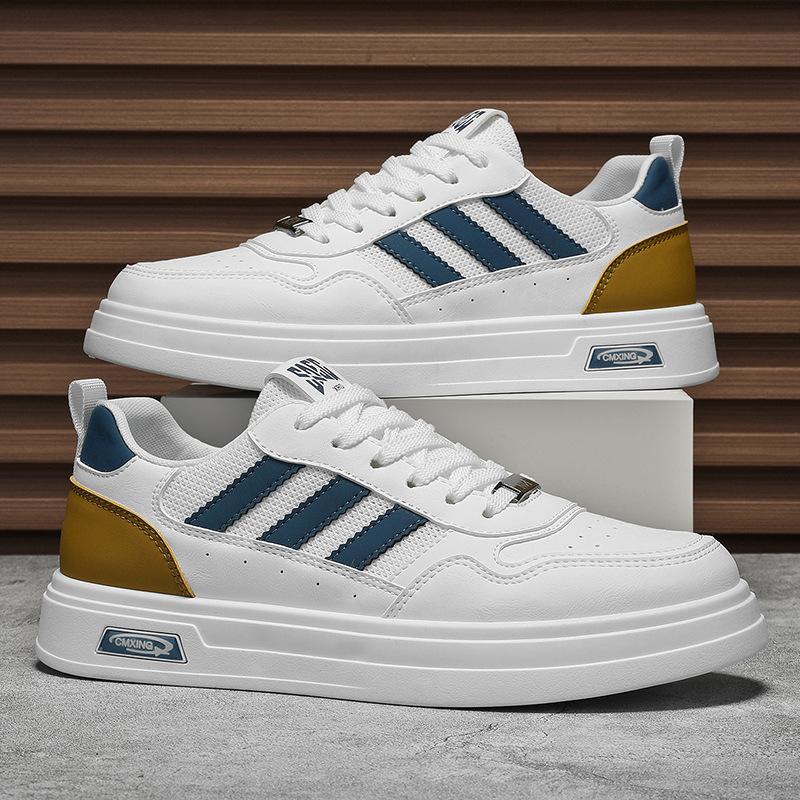 

Мужская обувь 2025 лето дышащая мужская повседневная обувь кеды скейтборд студенческая обувь белая обувь Douyin 2025 39