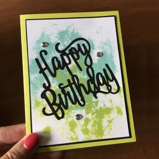 Happy Birthday Frame Cutting Die Scrapbooking Photo Album Embossing DIY Tool
