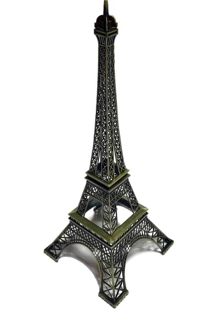 Natura Style Eiffel Tower Iron Monument, European-Style Object for Home Decor (38cm, Bronze)