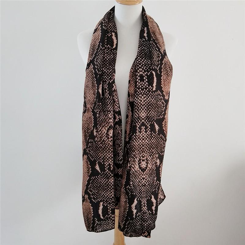 

2025 autumn and winter new snake pattern cotton and linen silk scarf girls versatile, European and American printed scarf beach towel headband 180*90cm