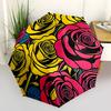 1pc Roses FlowersAutomatic Open/close Umbrella, 8-Rib Sturdy Structure, Portable Travel Umbrella, Parties, Everyday Usec58