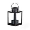 Wind-proof Lantern Candle Stand Black Outdoor Tea Light Iron Wind Lamp  Festival Gift