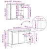 Bathroom Furniture Set with Drawers Reclaimed Wood Look Engineered Wood