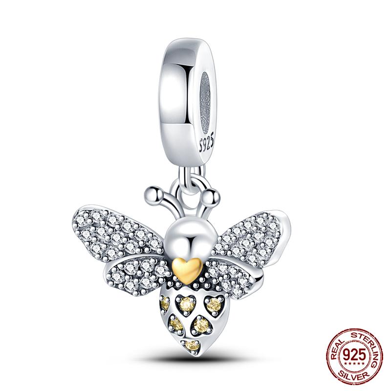 Brand New Copper Fashionable Gold Sunflower Heart Charm Beads For Brand Original Bracelet Diy Jewelry