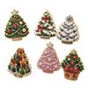DIY Kunst-Sets mit Kunstperlen 6 Stück/Set Kühlschrankmagnet-Set, Weihnachts-Schneemann-Baum-Weihnachtsmann Feiertags-Heimdekorationen Magnete, Mosaik-Kühlschrank-Dekoration für