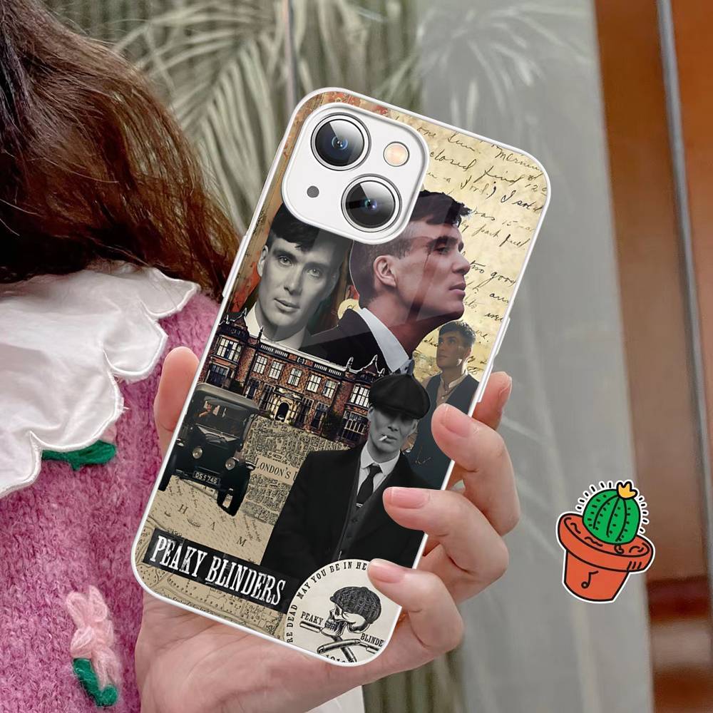 Movie P-Peaky B-Blinders TV For IPhone 14 13 12 Mini 11 Pro XS Max X XR 14 Plus Tempered Glass Cover