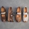 Johanature Retro Lightweight Flats Genuine Leather Casual Comfort Versatile Women's Shoes