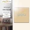 Zhengshang C4 Graffiti Smart WiFi+RF Switch, EU Standard, Voice-Controlled for Alexa & Google.