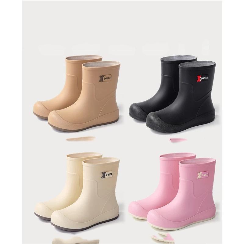 Damenmode Lässig Rutschfest Wasserdicht Regenstiefel Gummischuhe