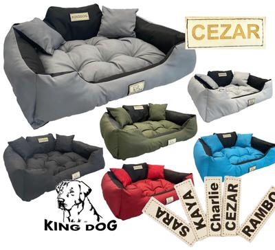 KINGDOG Hundebett mit HUNDENAME wasserdicht langlebig, SML XL XXL 3XL
