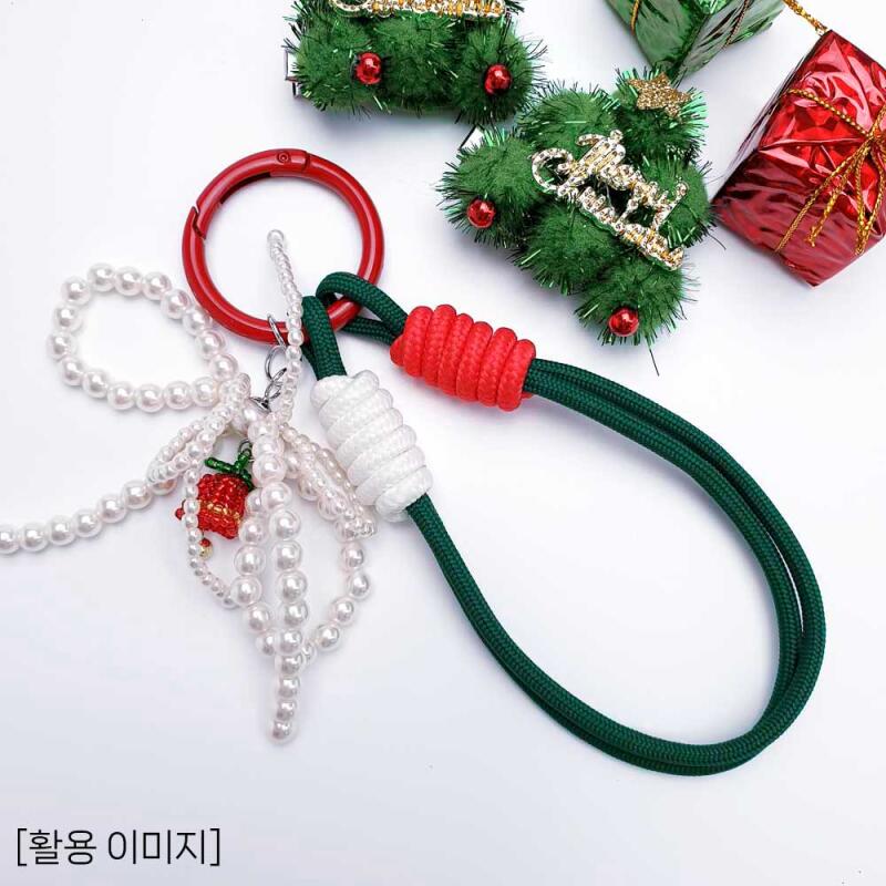 Christmas Color Rope Strap Keyring Key Holder