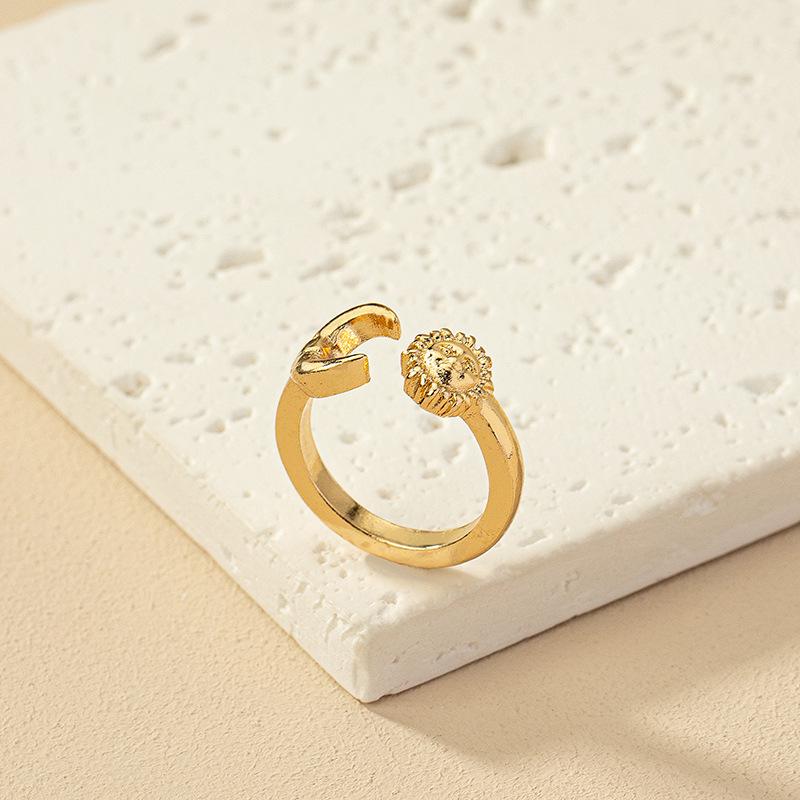 

Minimalist Korean Moon Ring - Women s Fashion Open Index Finger Design