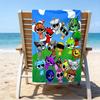 Proof Beach Towel with a Sprunki1 Pattern - Soft,absorbent,quick-drying,machine Washable - Perfect for Swimming,camping,bathing