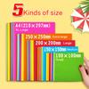 Square Origami Paper Double Sides Solid Color Folding  Lucky Wish Paper Crane Multicolor Handmade DIY Scrapbooking Craft Decor
