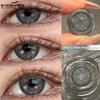 EYESHARE 1 Pair FLORENCE Series Contact Lenses for Eyes 14.5mm Gray Brown Natural Lens Beauty Pupils for Satuden