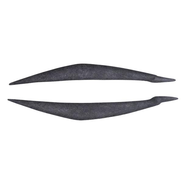 2PCS Headlight Eyebrow Cover Stickers for BMW E71 X6 None