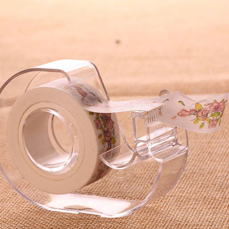 1Pc Transparent Tape Dispenser Cutting Student Tape Dispenser Acrylic Stationery