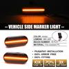 2Pcs Dynamic Side Marker Turn Signal Sequential Blinker Indicator Light for Volkswagen VW Golf Golf3/4Bora Bora/Passat/Lupo/Polo