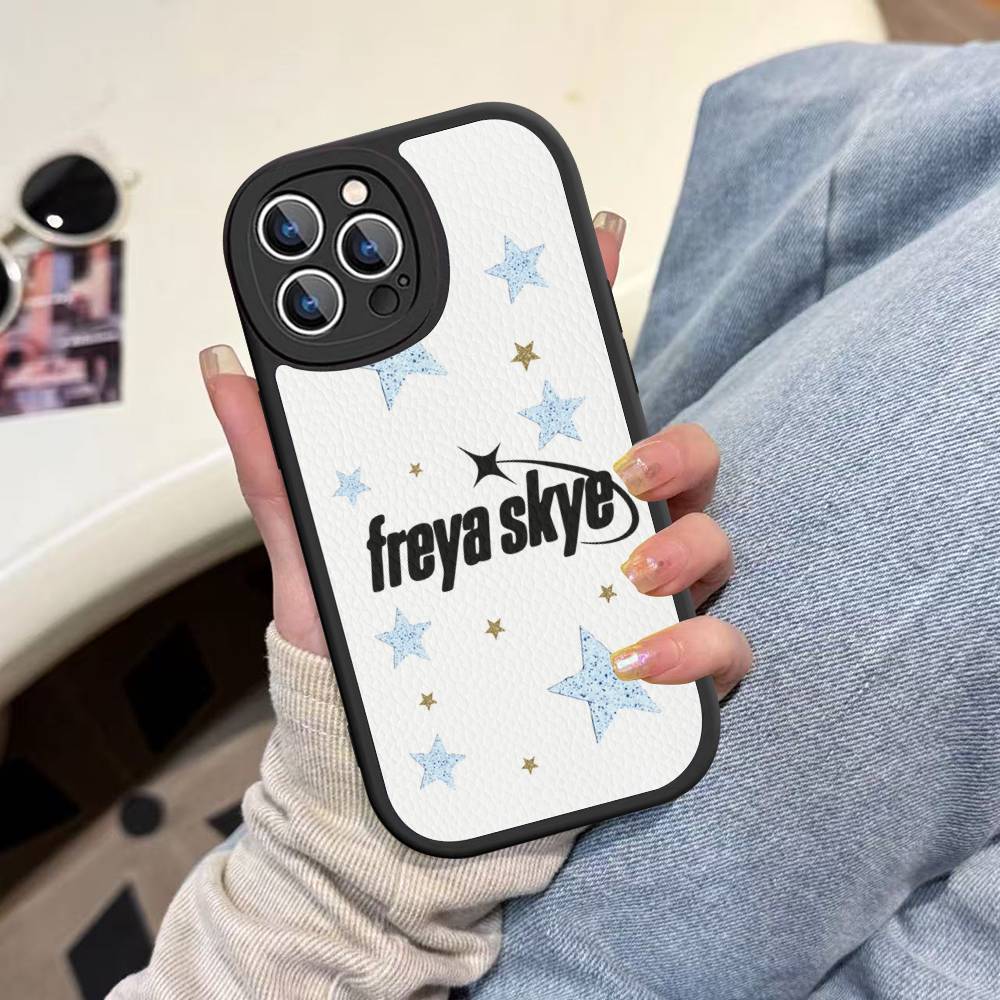 F-Freya S-Skye Sänger Leder Handyhülle Für IPhone 15 14 13 Pro Max 12 11 16 Plus Handyhülle
