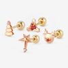 Dorocy 14K Cooing Cooing Winter Story Christmas Piercing (1 Piece)