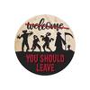 Halloween Wooden Hanging Sign for Home Yard Front Door Party Atmosphere Decoration Suitable for Indoor Outdoor Use