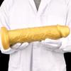 Silicone Eggless Oversized Dildo Oversized Thick and Extra Long Golden Giant Simulated Dildo Stallion Anal Plug