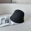 Wool Blended Bucket Hat Women's Japanese Simple Face Small Bucket Hat, Autumn and Winter Breathable Travel Fashionable Winter Hat