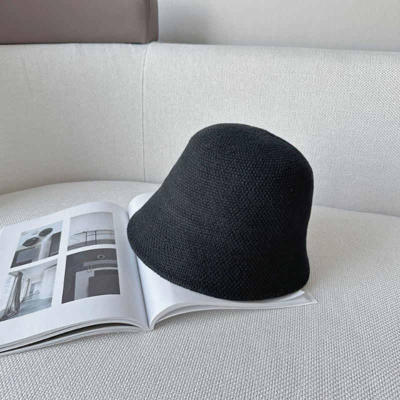 Wool Blended Bucket Hat Women's Japanese Simple Face Small Bucket Hat, Autumn and Winter Breathable Travel Fashionable Winter Hat