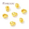 Lamps For Jewelry 18K Gold Plated End Caps For Jewelry Crimp Beads Cover Findings DIY Bracelets Accessories