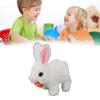   Bunny Toy Plush Interactive Easter Electronic Hopping Bunny Toy with Sound Wiggle Ears for Birthday Gift