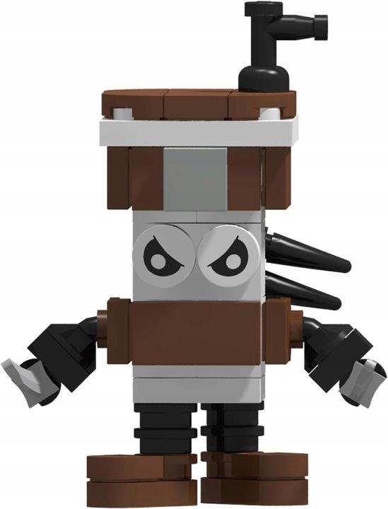 Конструктор Бомбардиро Крокодило, Балерина Капучина, Асасино капучино и др. Итальянский брейнрот Italian Brainrot набор из 6 шт 608 деталей