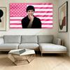 Unique Poster Tapestry T-Tom Welling Pink  American Flag Wall Hanging Tapestries Aesthetic Bedroom Background Cloth Banner Decor