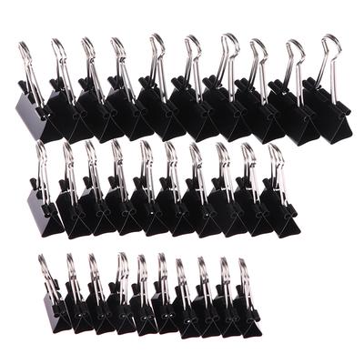 10 Pcs Black Metal Binder Clips Notes Letter Paper Clip Binding Securing Clip