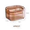 1PC Portable Denture Case Orthodontics StorageBox Denture Bath Box Cup with Strainer Basket for Travel Cleaning Mouth Guard Case