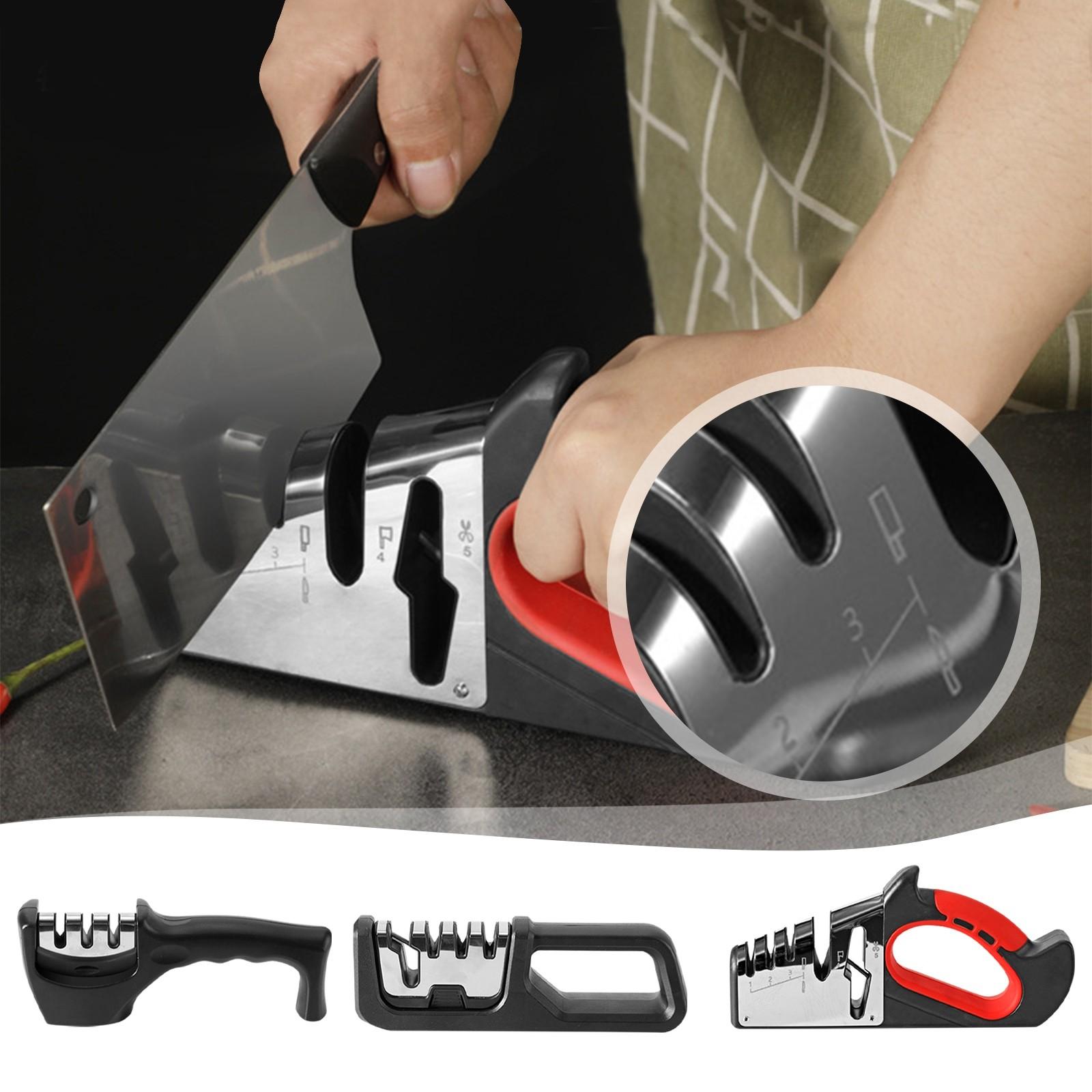 

Точилка для ножей Противоскользящий точильный камень Многофункциональная точилка для кухонных ножей