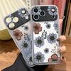 Applicable To iPhone17promax Oil Painting Flower Two-in-one Mobile Phone Case Apple 16 Niche 15 Generation 14 Simple