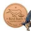 10CM Bird Bath Copper Disk Purification Tray Metal Cleaner Disks Feeder Accessories for Cats Dog Cow Horses Chicken Water Bowl