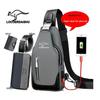 Men's Waterproof Oxford Cloth Crossbody Chest Bag - Korean Style, Trendy, Wear-Resistant, Single Shoulder Bag